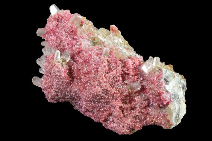 Roselite and Calcite Crystal Association - Morocco #159419